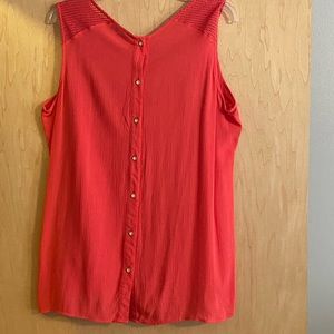 Red Orange Sleeveless XL